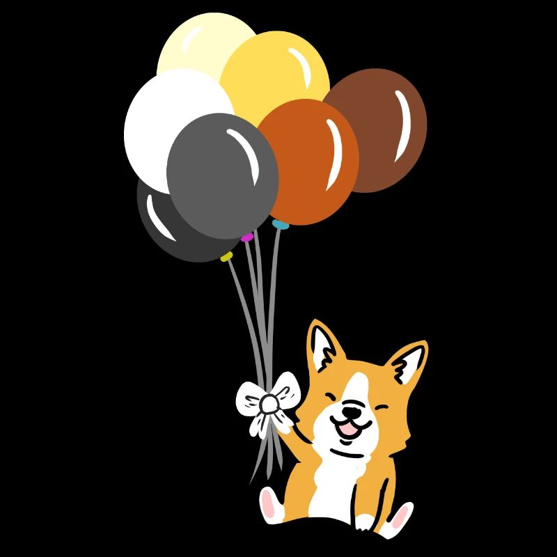 Corgi Balloon Gay Bear Pride