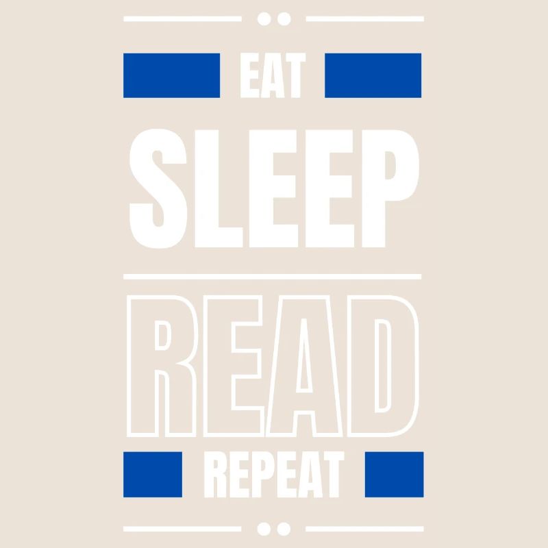 eat sleep read repeat geschenk idee lesen spruch
