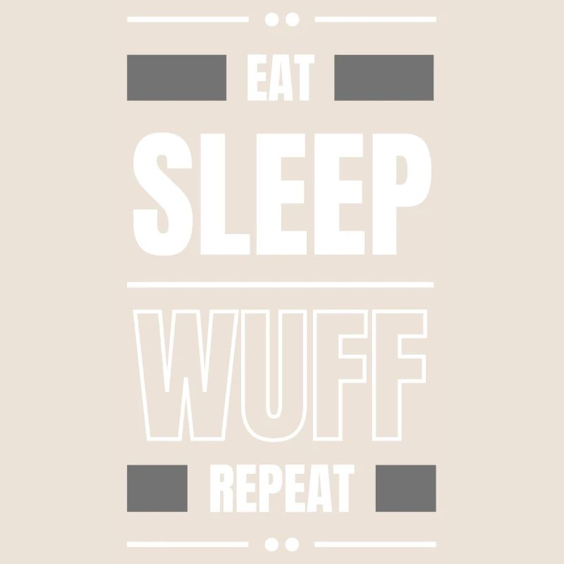 manger sommeil wuff chien répéter idée cadeau chien