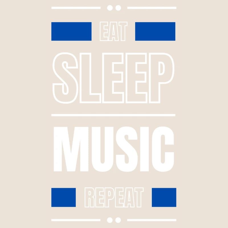 eat sleep music repeat geschenk idee spruch