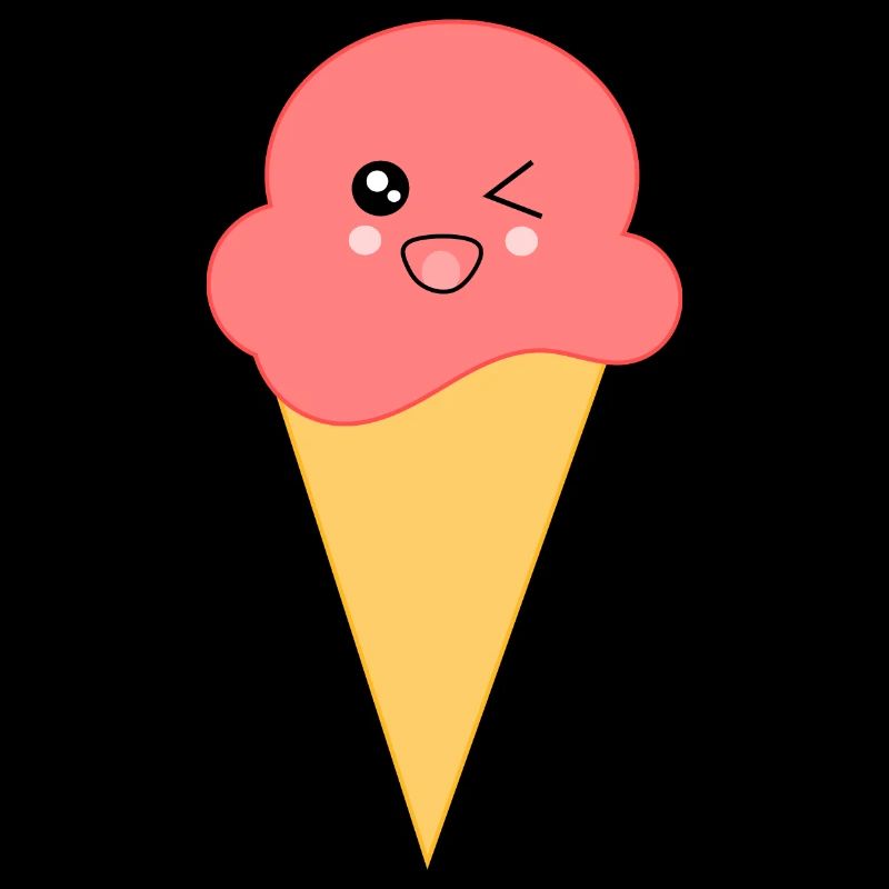 Eis Eiscreme Erdbeereis