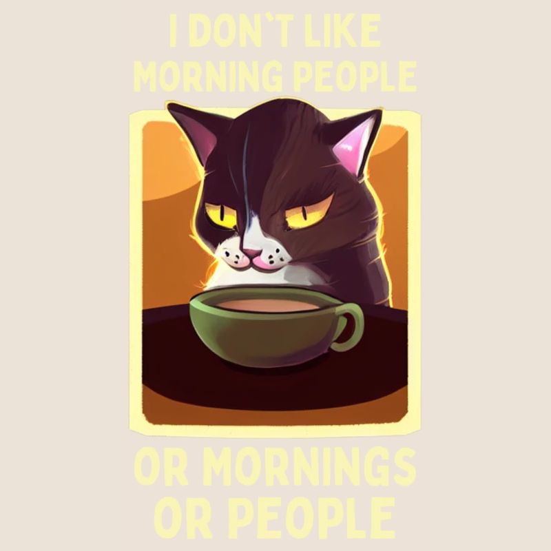 café chat drôle dire chat fatigué café