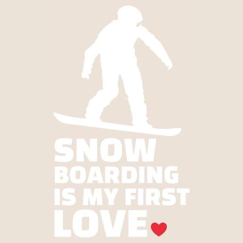 J’adore le snowboard élégant