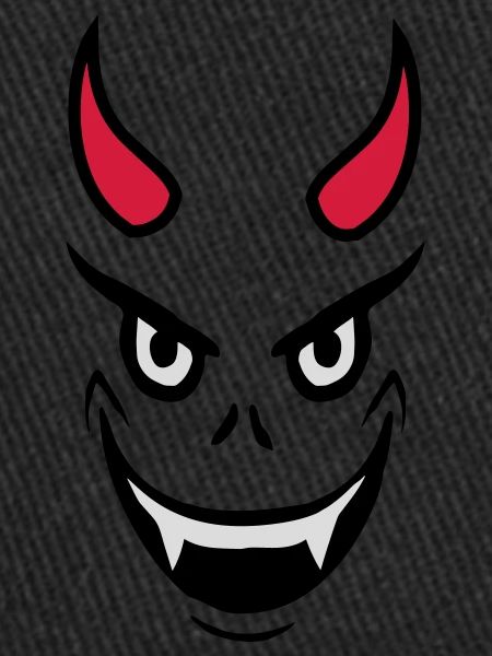 Evil Devil Face Design