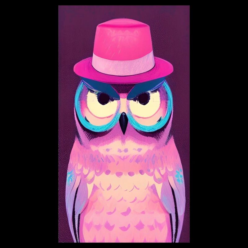 Owl with hat