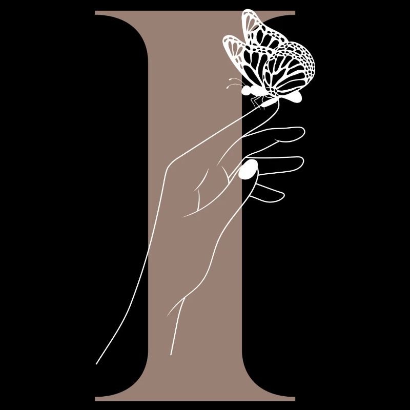 Letter I Magic Butterfly