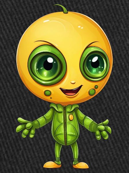 Alien meets peach : rencontre fruitée