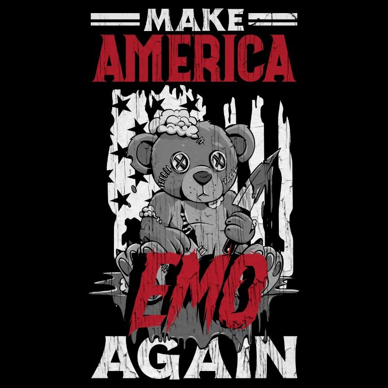 Emoticon Make America Emo Again Emocore Esthétique