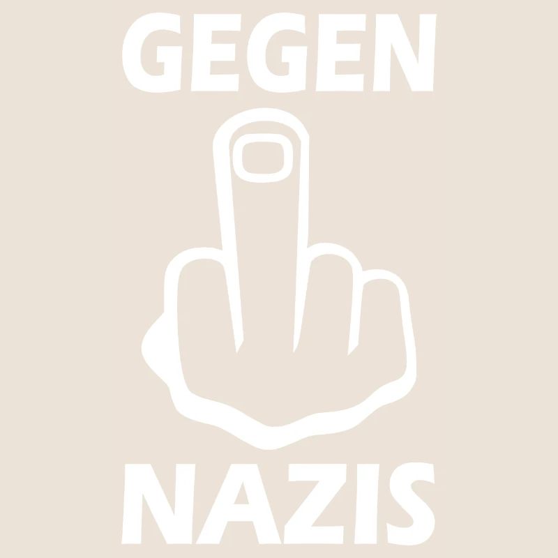 Gegen nazis Mittelfinger