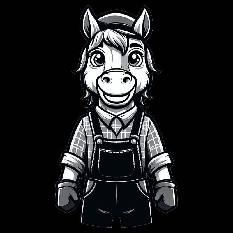 Éleveur de chevaux mignon