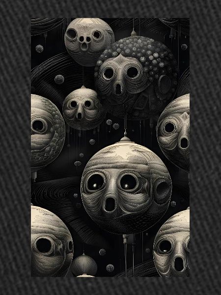 Grey sphere faces