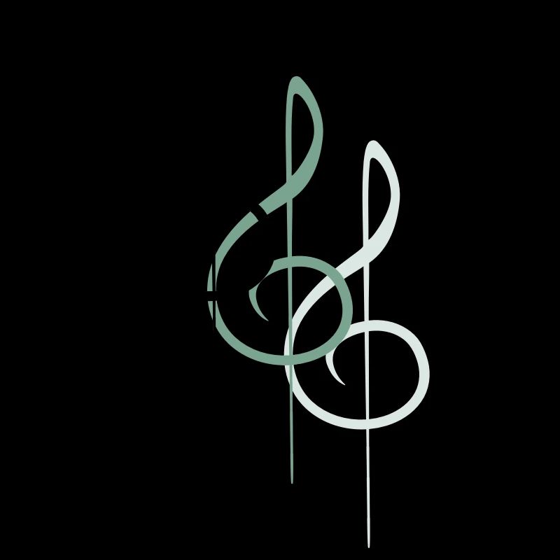 Clé de musique note mélodie note de musique son