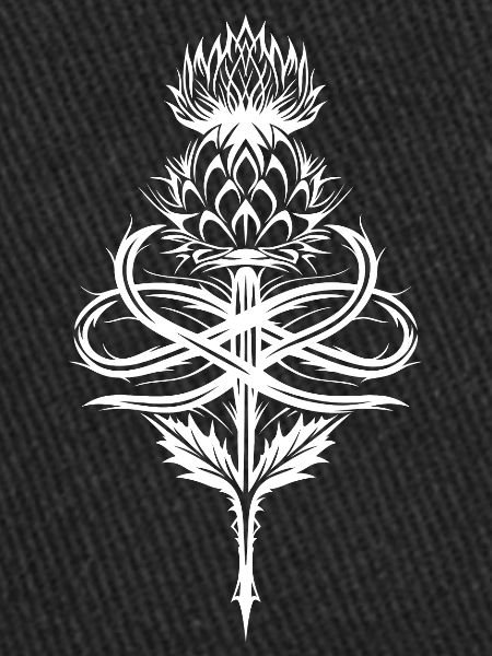 Thistle Tribal with Infinity Symbol