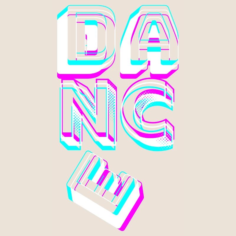 Lettrage de danse en néon. Danseuse Danseuse Danseuse