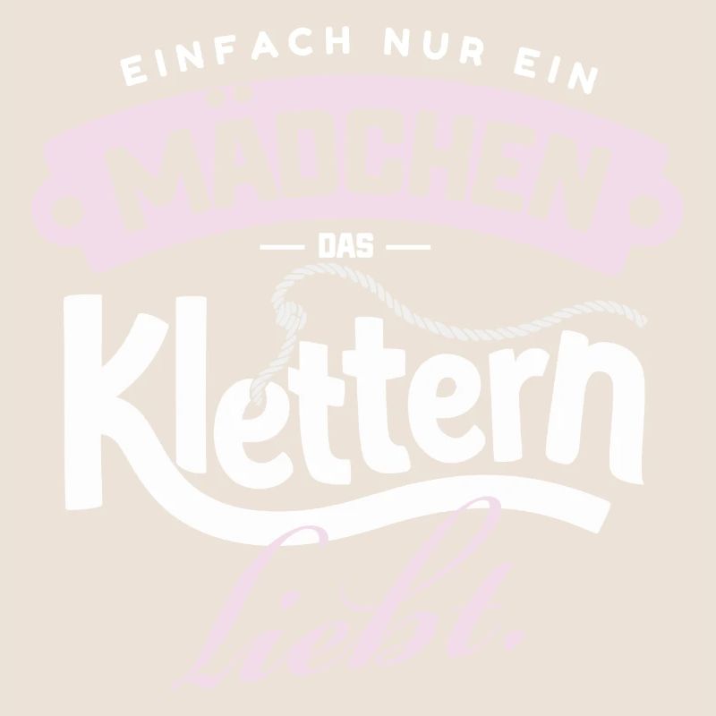 Nur ein Mädchen, das Klettern liebt