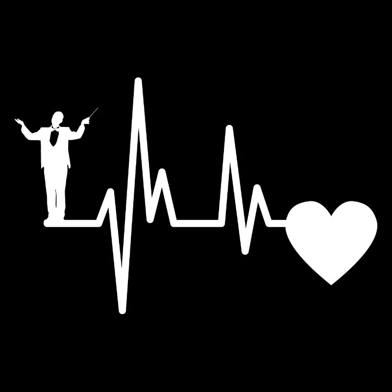 Dirigenten Herzschlag Dirigent Musiker EKG Musik