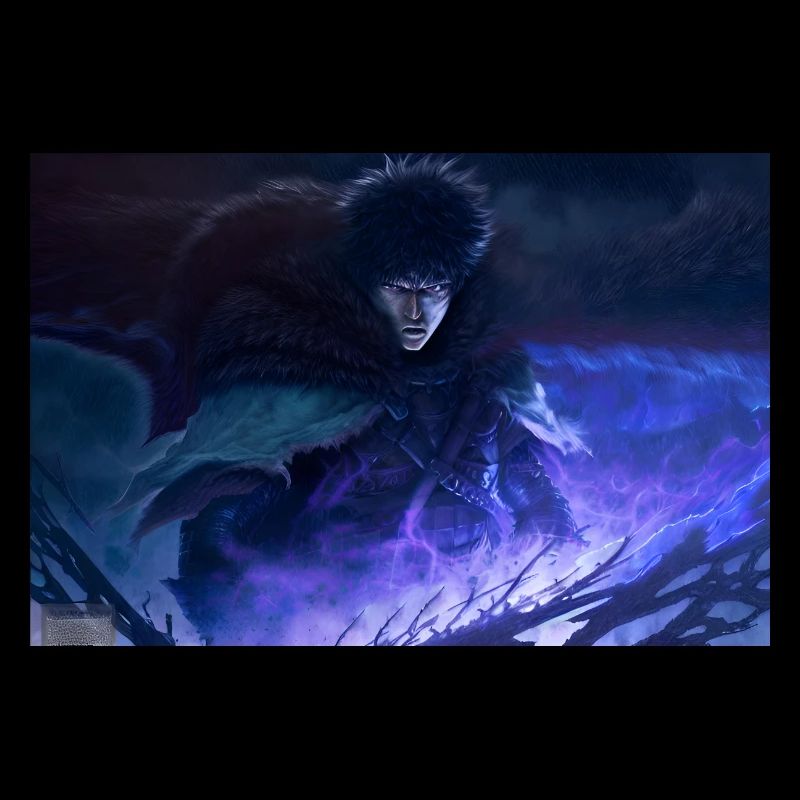 Guerrier féroce dans le noir