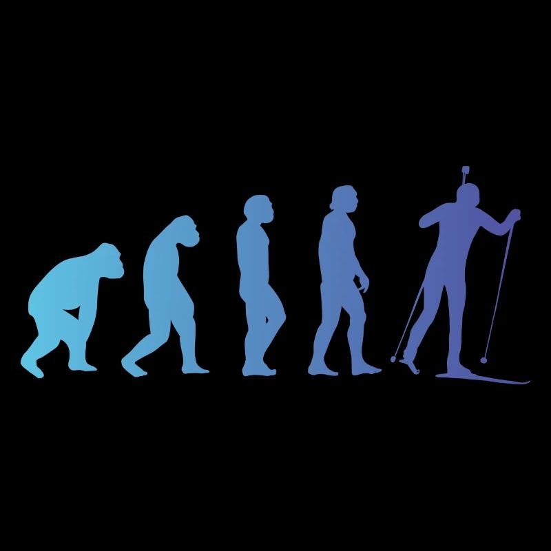 Biathlon Wintersport Evolution Geschenk Biathlet