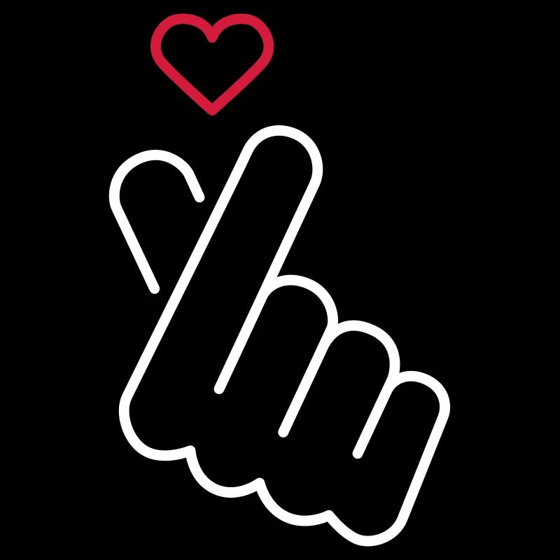 Liebe - Handzeichen mit Herz