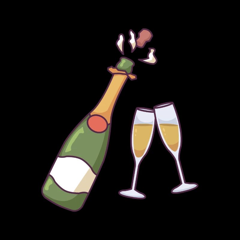Bouteille et verres