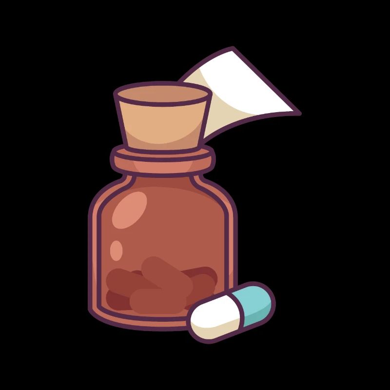 Bouteille de médecine