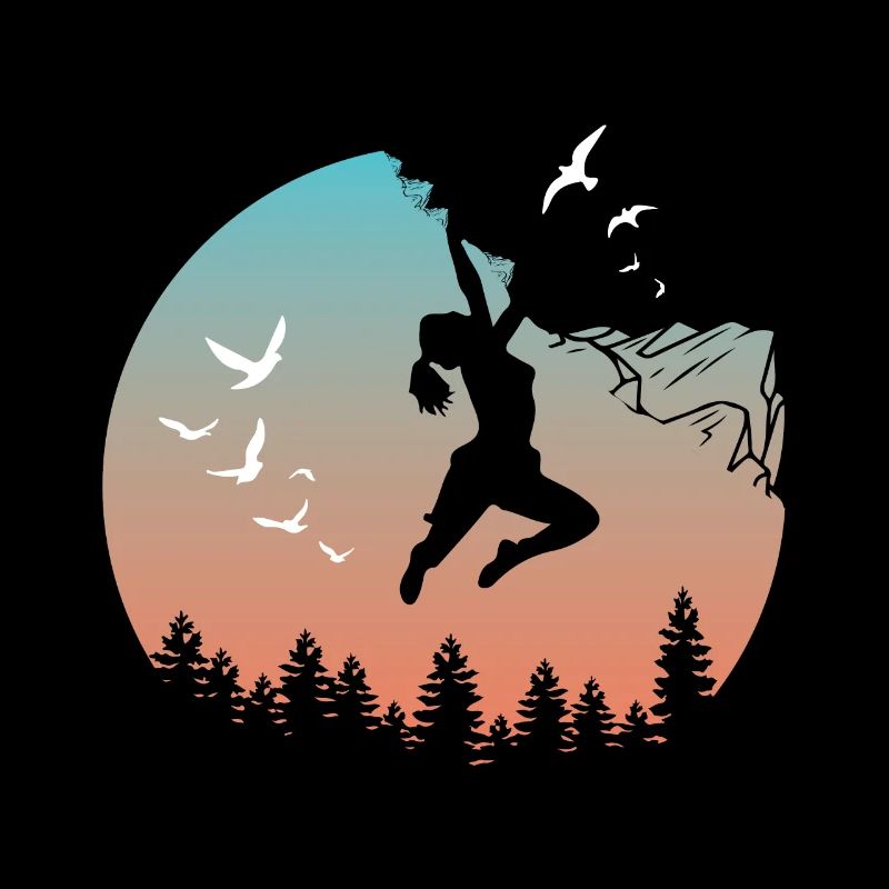 Klettern Silhouette Bergsteiger Sunset Natur