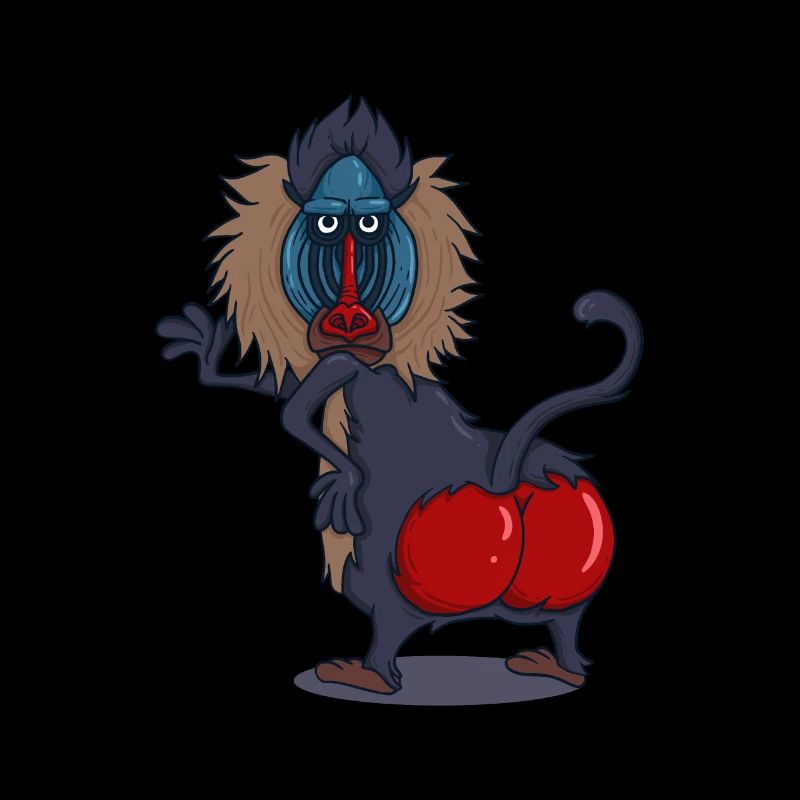 Wildlife Red Ass Baboon