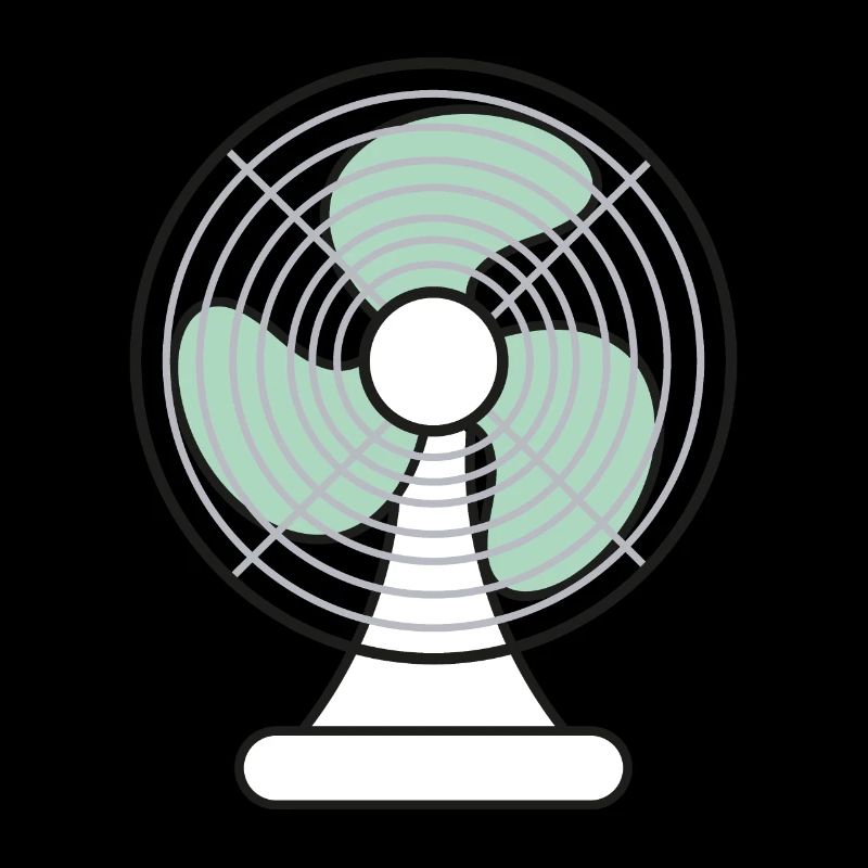 Chaud ventilateur dessin d’été
