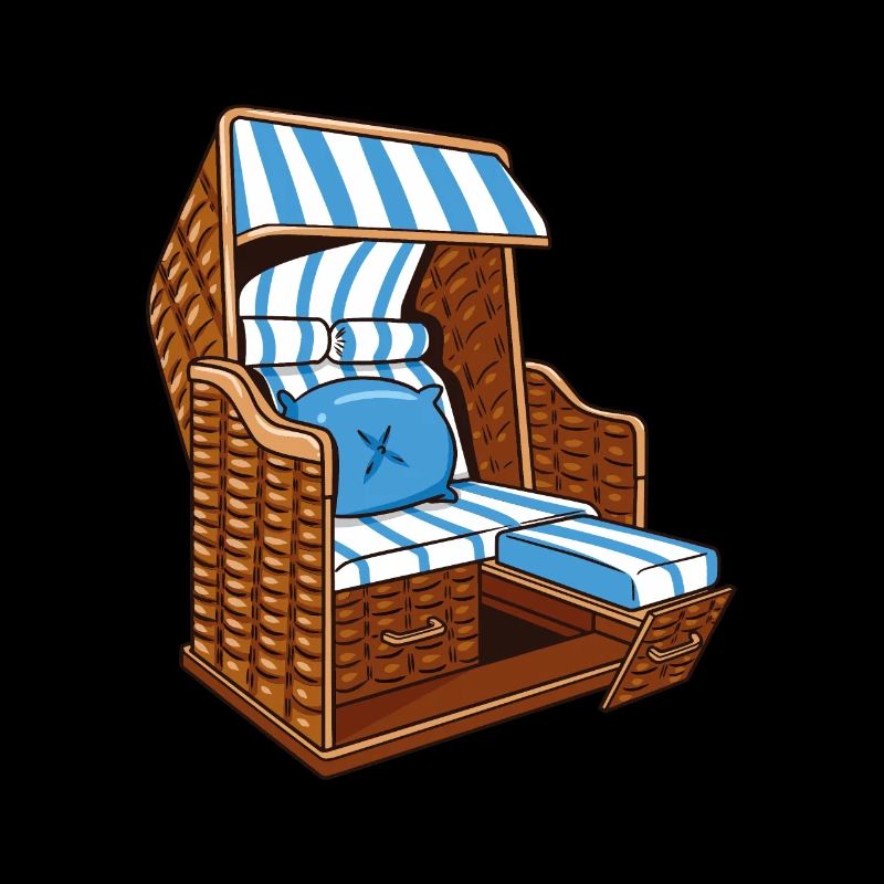 Chaise de plage de vacances