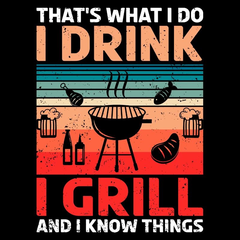 Grill Grill Summer Barbecue Beer Saying
