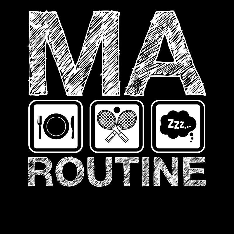 Ma routine Padel | logo et dessin Padel