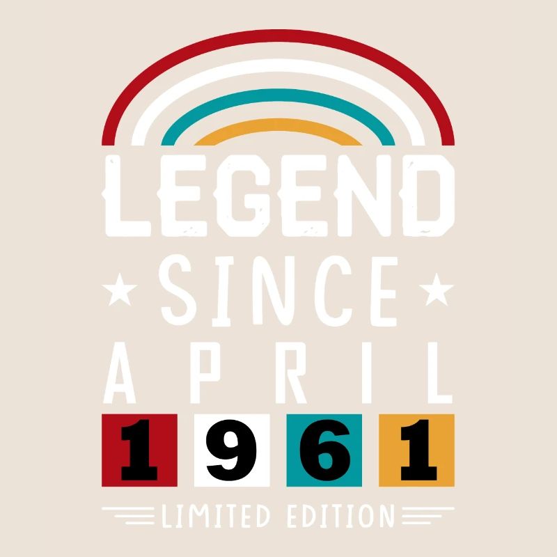 1961 Legend Since Geburtstag Geschenk April