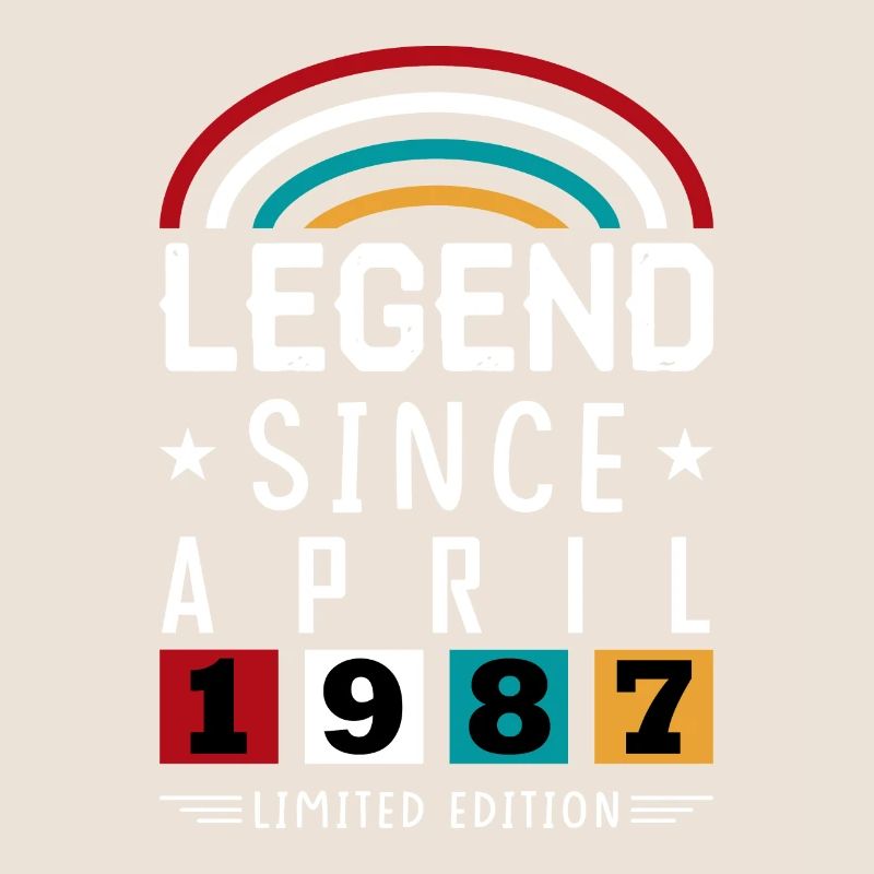 1987 Legend Since Birthday Gift April