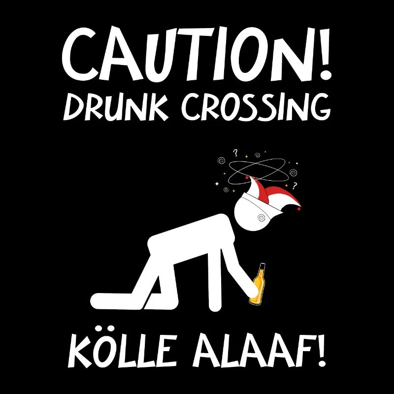 Carnival Costume Kölle Alaaf Cologne Caution Drunk