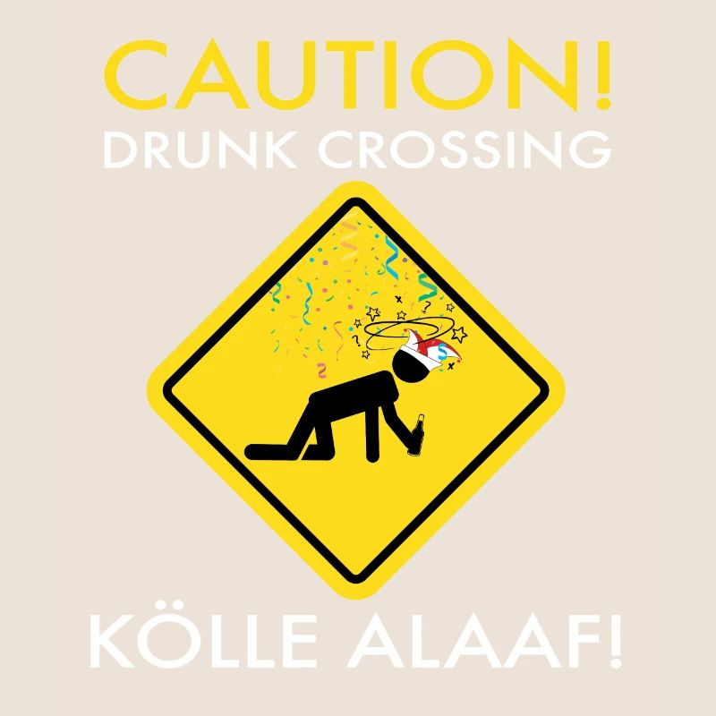 Karneval Kostüm Kölle Alaaf Köln Caution Drunk