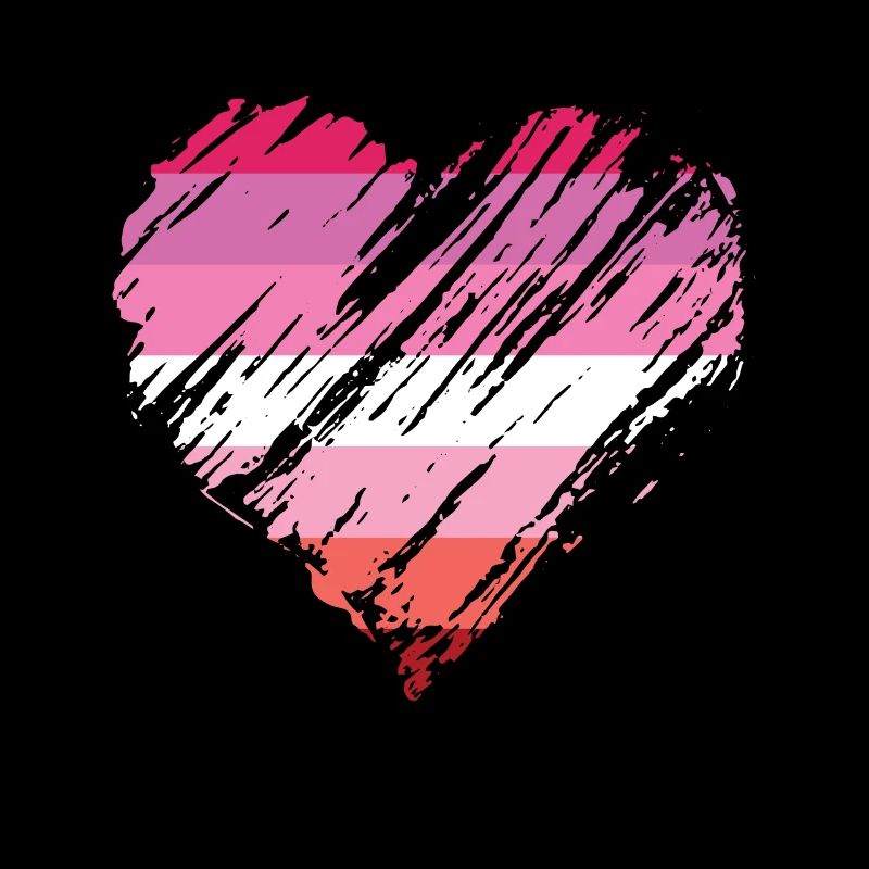 Pride LGBTQ Herz Lesbisch