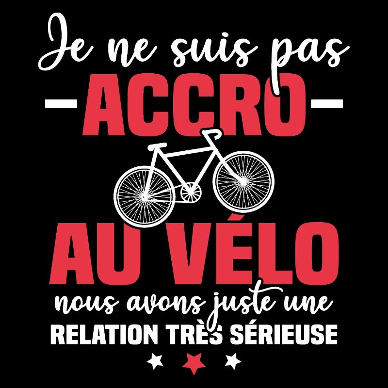 Je ne suis pas accro au vélo