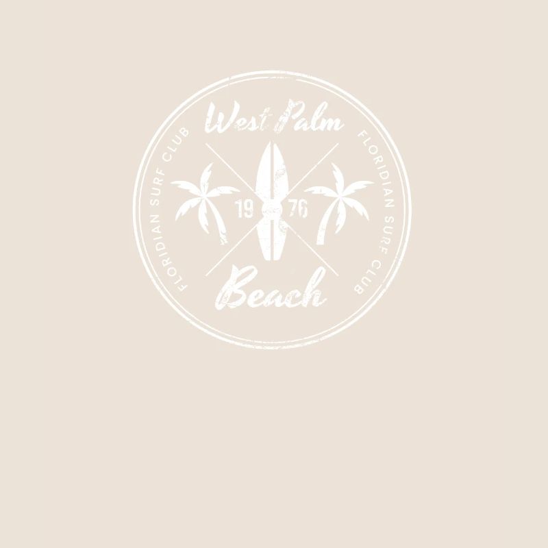 Retro West Palm Beach Florida Beach Urlaub