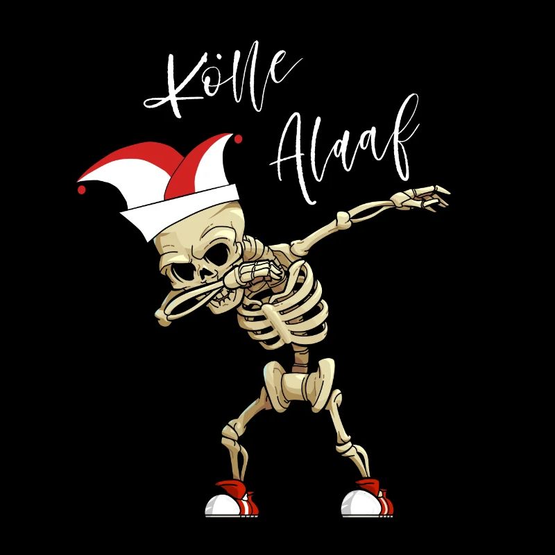 Carnival Kölle Alaaf Dabbing Skeleton Fun