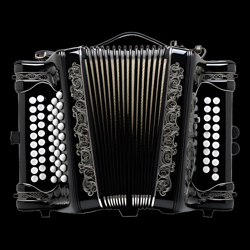 L’accordéon est un instrument dessiné à la main