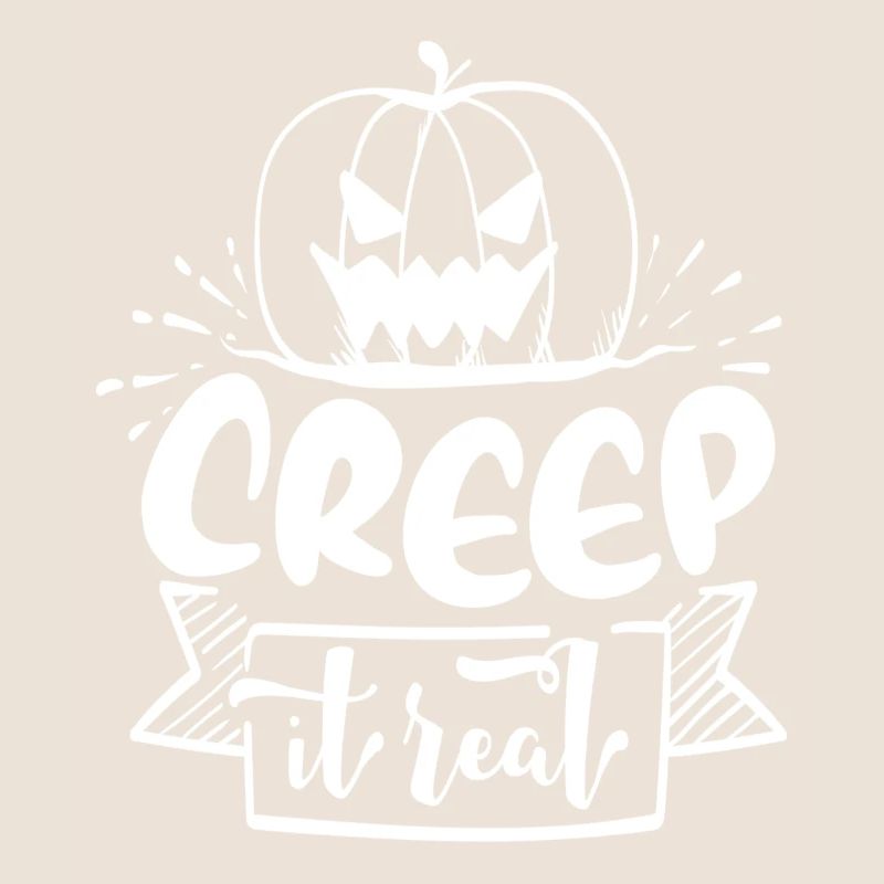 Creep it Real Pumpkin - white