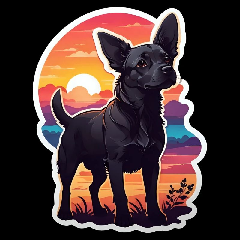 Dog at Sunset