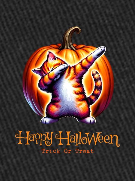 Joyeux Halloween, chat effrayé