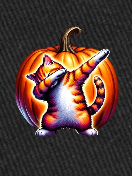 Joyeux Halloween, chat effrayé