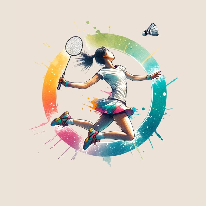 Design de badminton cool