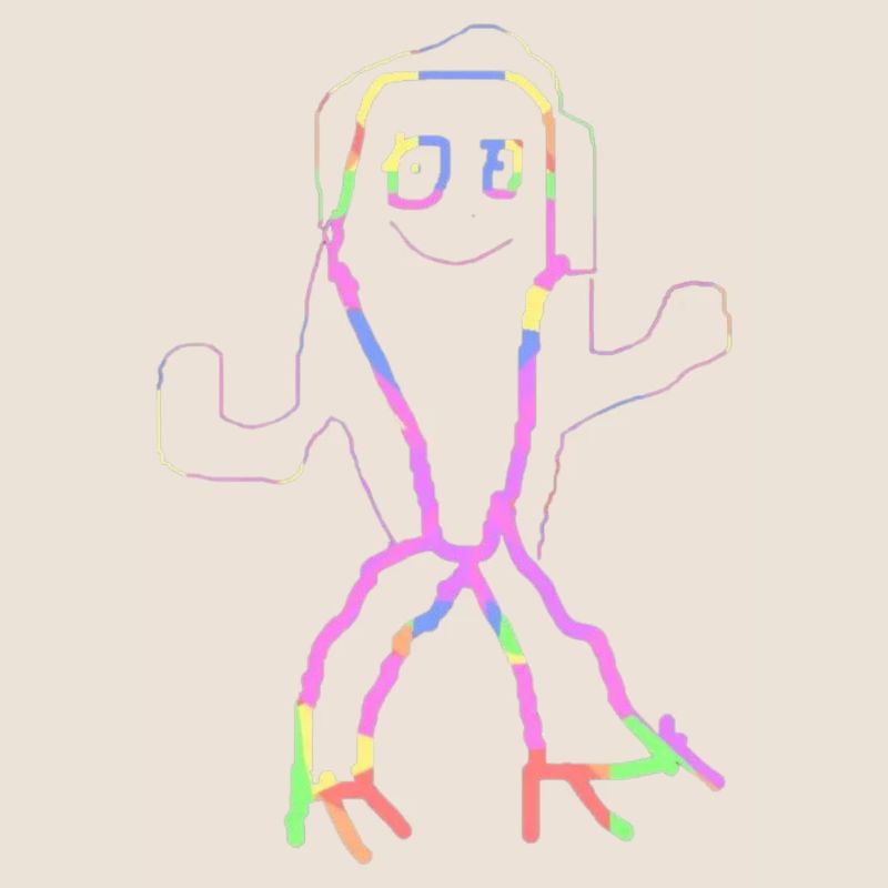 Multicoloured Monkey