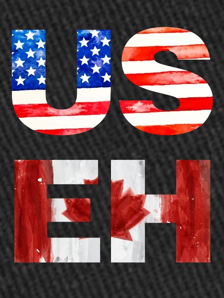 US EH Drapeau canado-américain