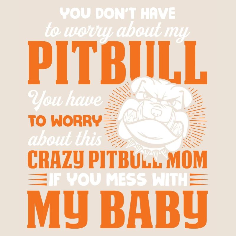 Verrückte Pitbull-Mutter