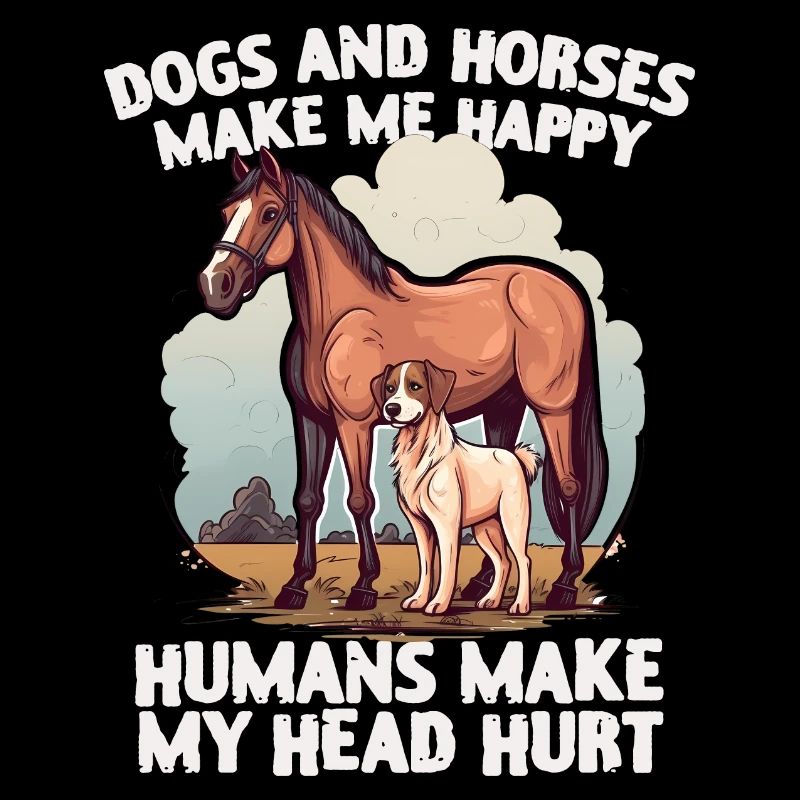 Hunden Und Pferden