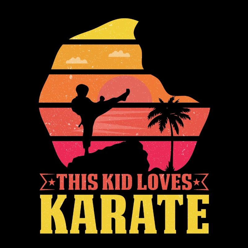 Ce gamin aime le karaté